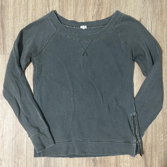 J. Crew Factory gray side zip sweater s - Picture 1 of 10